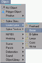  Objects > Create Spline