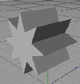 Звезда вытянутая инструментом Extrude